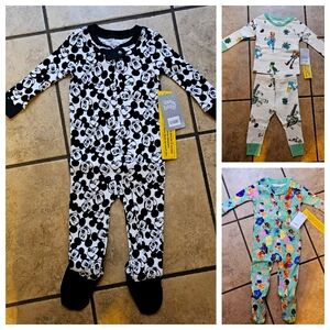 Lot of 3 new with tag Disney Baby 9-12 month pj's